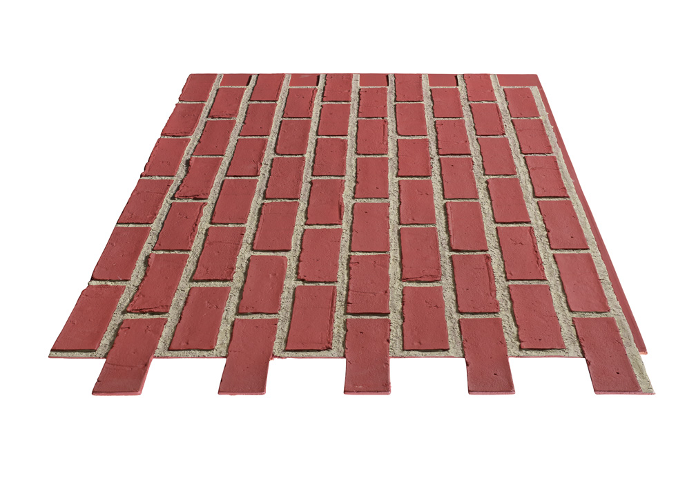 Historic Brick - Red Brick - Gray Grout